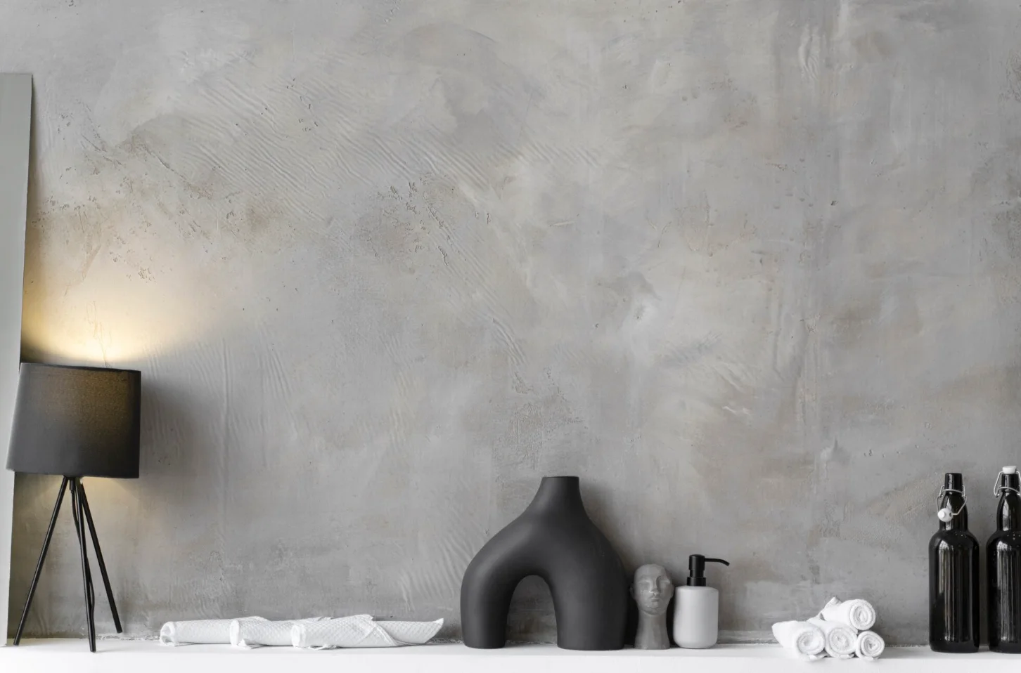 Interiors — decorative plaster finishing