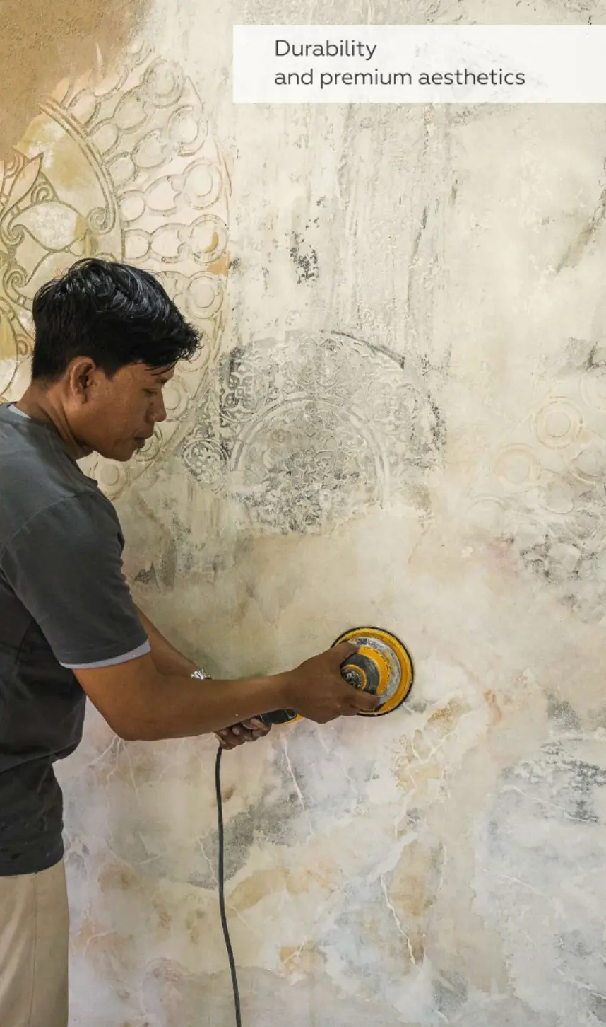 Kuta WH, Kuta — 300 sqm concrete texture, complex shapes