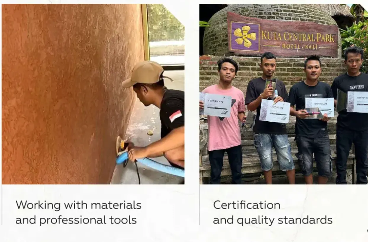 TEXTURA Academy — hands-on sessions in decorative plaster application