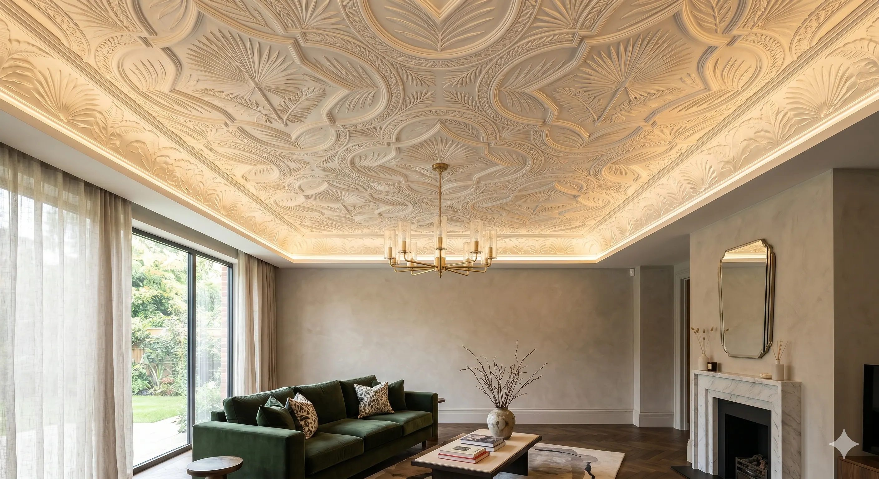Ceilings — decorative plaster finishing