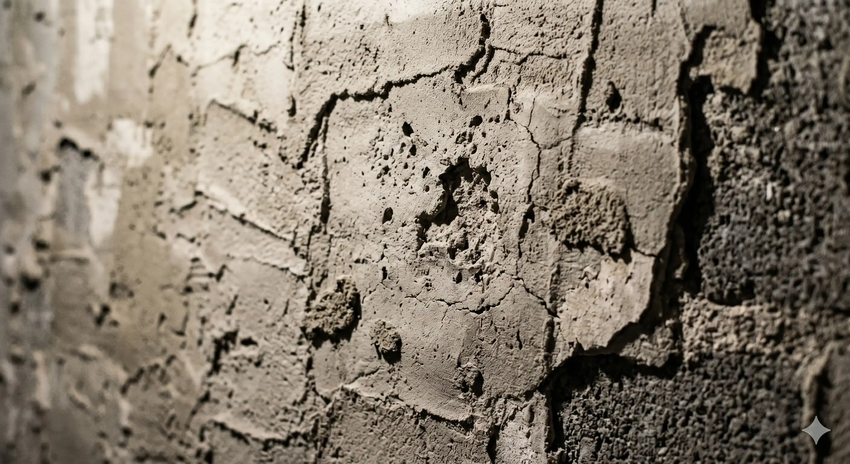 Plaster delamination in a tropical climate