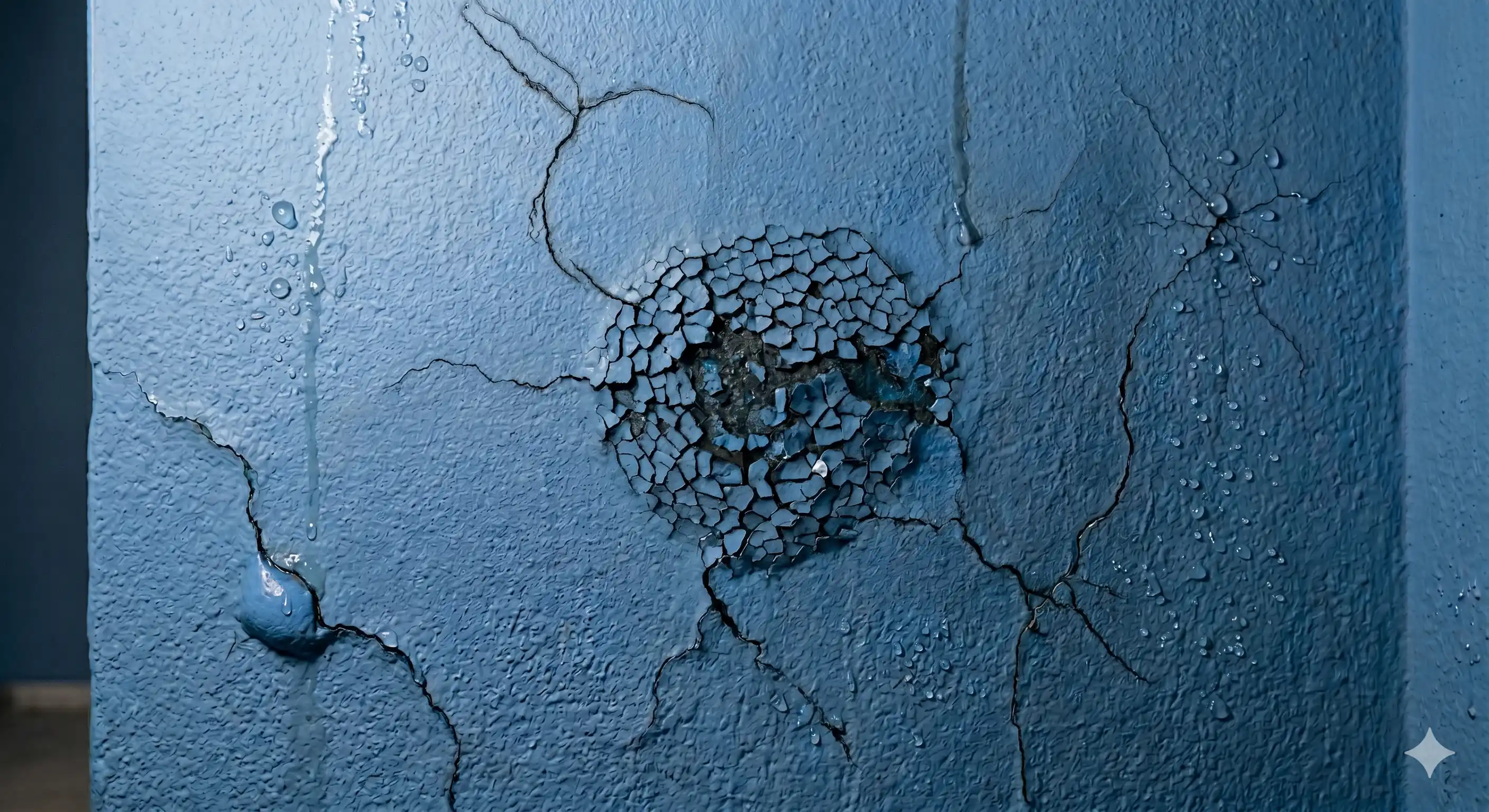 Mold on a wall — the problem of Indonesia's tropical climate